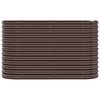 vidaXL Hochbeet Verzinkter Stahl 114x40x68 cm Braun