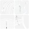 vidaXL Garten Essgruppe 5 pcs Wei&szlig; Aluminium