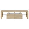 vidaXL TV-Schrank mit LED-Beleuchtung Sonoma-Eiche 140x36,5x40 cm