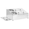 vidaXL Gastronorm-St&auml;nder mit 6 GN 1/6 Beh&auml;ltern Edelstahl
