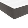 vidaXL Boxspringbett mit Matratze Dunkelgrau 90x200 cm Samt