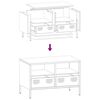 vidaXL TV-Schrank Senfgelb 68x39x43,5 cm Kaltgewalzter Stahl