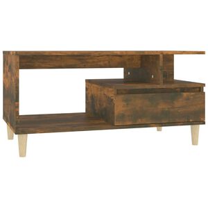 vidaXL Couchtisch R&auml;uchereiche 90x49x45 cm Holzwerkstoff