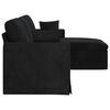 vidaXL Sofa Schwarz Gesamtabmessungen: 228 x 134 x 80 cm (B x T x H)