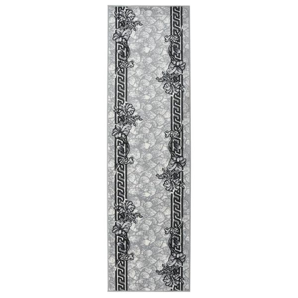 vidaXL Teppichl&auml;ufer BCF Grau 80x300 cm