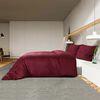 vidaXL Bettw&auml;sche-Set Bordeauxrot 140x200 cm Baumwolle