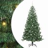 vidaXL Weihnachtsbaum mit 300 LEDs mit Ständer Grün 240 cm PVC