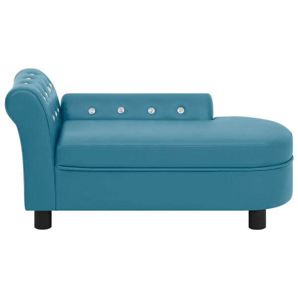 vidaXL Hundesofa T&uuml;rkis 83x45x42 cm Kunstleder