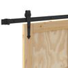 vidaXL Schiebet&uuml;r ORKDAL Braun 83 x 232 cm Massives Kiefernholz