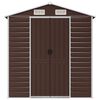 vidaXL Gartenhaus Braun 191x640x198 cm Verzinkter Stahl