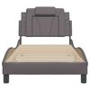 vidaXL Bettgestell "Viana" ohne Matratze Grau 80x200 cm Kunstleder