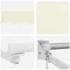 vidaXL Manuelle Gelenkarmmarkise mit LEDs Creme 2,5 x 2 m