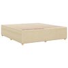 vidaXL Bettgestell ohne Matratze Creme 180x200 cm Stoff