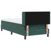 vidaXL Boxspringbett mit Matratze Dunkelgr&uuml;n 200 x 100 cm Samt