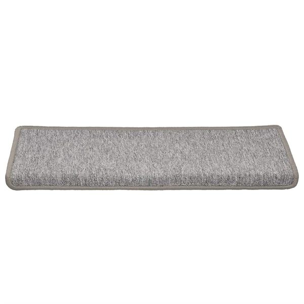 vidaXL Stufenmatten 30 Stk. 65x21x4 cm Hellgrau Rechteckiger Rand
