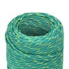 vidaXL Bootsseil Gr&uuml;n 2 mm 50 m Polypropylen