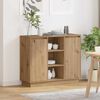 vidaXL LED-Sideboard Artisan-Eiche 90 x 32 x 75 cm Holzwerkstoff