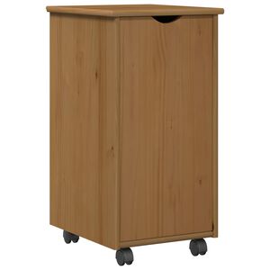 vidaXL Rollschrank Honigbraun 34 x 39 x 65,5 cm Massivholz Kiefer