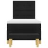 vidaXL Boxspringbett mit Matratze Schwarz 100 x 200 cm Stoff