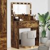 vidaXL Schlafzimmer-Frisiertische Ger&auml;ucherte Eiche 80 x 39,6 x 135 cm