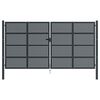 vidaXL Gartentor Anthrazit 400x175 cm Stahl