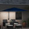 vidaXL Garten-Sonnenschirm Azurblau 248,5 x 247,5 x 160 cm