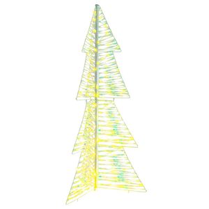vidaXL Weihnachtsbaum mit 160 LEDs Warmes Wei&szlig; 150 cm PET