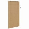 vidaXL Rollo mit Vorh&auml;ngen Braun 120 x 220 cm Bambus