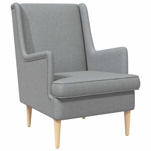 vidaXL Sessel Hellgrau Stoff