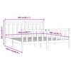 vidaXL Massivholzbett Schwarz Kiefer 200x200 cm