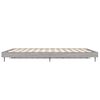 vidaXL Bettgestell Grau Sonoma 140x190 cm Holzwerkstoff