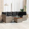 vidaXL Garten-Sofa-Set 7 pcs Grau