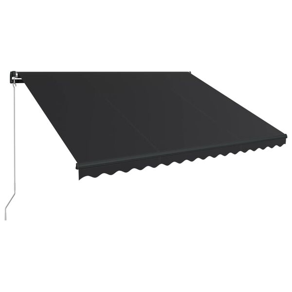 vidaXL Einziehbare Markise Handbetrieben 450 x 300 cm Anthrazit