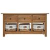 vidaXL Sideboard Massives Mahagoniholz 100x30x50 cm
