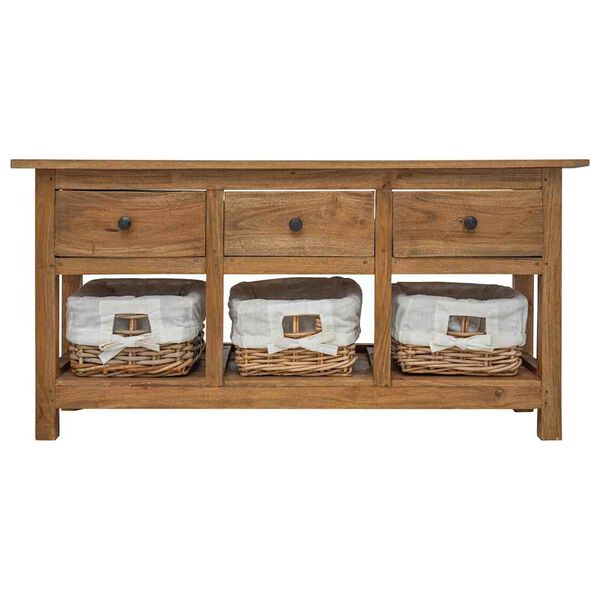 vidaXL Sideboard Massives Mahagoniholz 100x30x50 cm