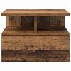 vidaXL Schwebender Nachttisch Altholz 40 x 31 x 28 cm Holzwerkstoff