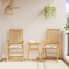 vidaXL Garten-Sitzkissen 4 Stk. Creme 45x45x2 cm Quadratisch