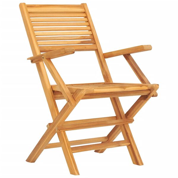 vidaXL 5-tlg. Garten-Essgruppe Massivholz Teak
