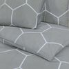 vidaXL Bettw&auml;sche-Set Grau 140x200 cm Baumwolle