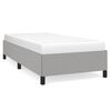 vidaXL Bettgestell ohne Matratze Hellgrau 90x200 cm Stoff