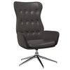 vidaXL Relaxsessel Gl&auml;nzend Schwarz Kunstleder