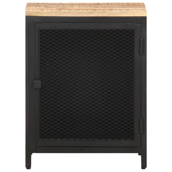 vidaXL Nachttisch 40x30x53 cm Raues Mango-Massivholz