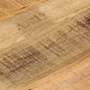 vidaXL Tischplatte &Oslash; 50x2,5 cm Rund Raues Massives Mangoholz