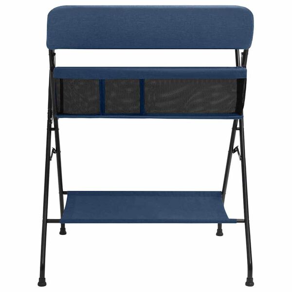 vidaXL Wickeltisch Marineblau Eisen