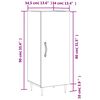vidaXL Sideboard Betongrau 34,5x34x90 cm Holzwerkstoff