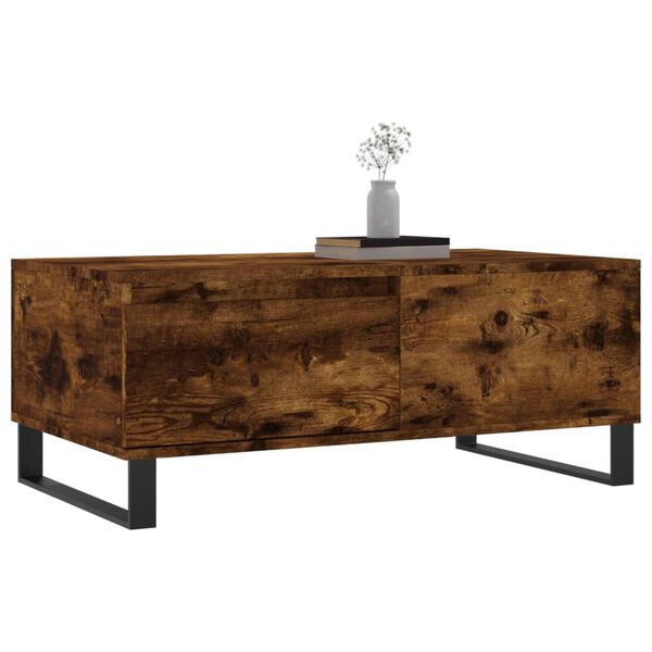 vidaXL Couchtisch R&auml;uchereiche 90x50x36,5 cm Holzwerkstoff