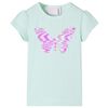 Kinder-T-Shirt mit Fl&uuml;gel&auml;rmeln Helles Minzgr&uuml;n 128