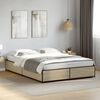 vidaXL Bettgestell Sonoma-Eiche 120x200 cm Holzwerkstoff und Metall
