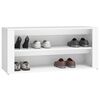 vidaXL Schuhregal Wei&szlig; 100x35x45 cm Holzwerkstoff