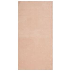 vidaXL Teppich HUARTE Kurzflor Weich und Waschbar Blassrosa 100x200 cm